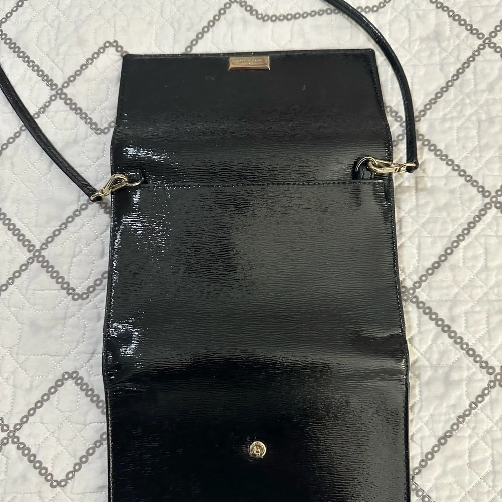 Kate Spade Black Crossbody Bag with Gold Accents